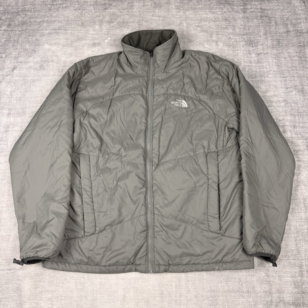 The North‎ Face Jacket Mens Large Gray Primaloft Puffer Lightweight Outdoors